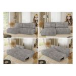 Narożnik VIVO L - strona lewa - szary, sztruks