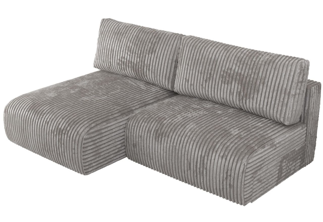 Narożnik VIVO L - strona lewa - szary, sztruks