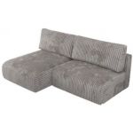 Narożnik VIVO L - strona lewa - szary, sztruks