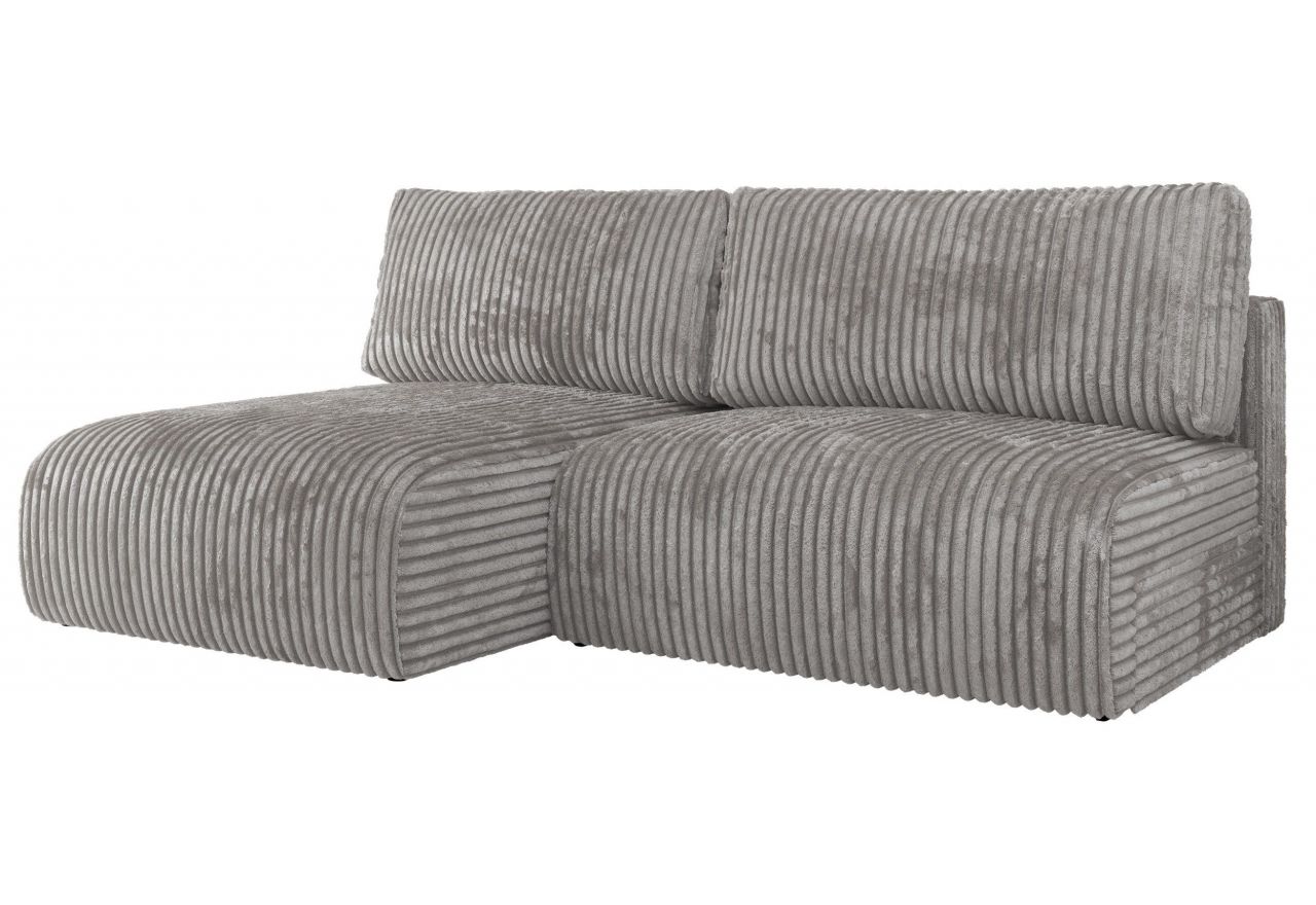 Narożnik VIVO L - strona lewa - szary, sztruks