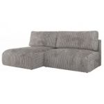 Narożnik VIVO L - strona lewa - szary, sztruks