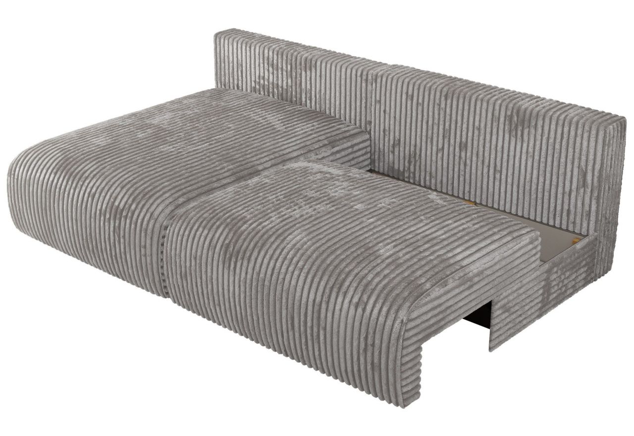 Narożnik VIVO L - strona lewa - szary, sztruks