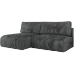 Narożnik VIVO L - strona lewa - ciemnoszary, sztruks