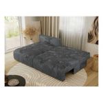 Narożnik VIVO L - strona lewa - ciemnoszary, sztruks