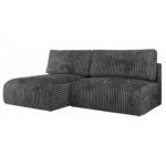 Narożnik VIVO L - strona lewa - ciemnoszary, sztruks