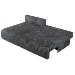 Narożnik VIVO L - strona lewa - ciemnoszary, sztruks
