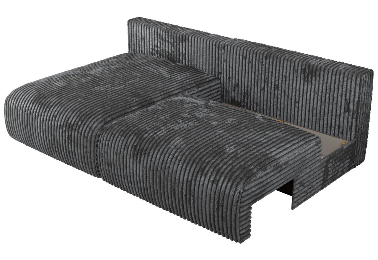 Narożnik VIVO L - strona lewa - ciemnoszary, sztruks