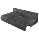 Narożnik VIVO L - strona lewa - ciemnoszary, sztruks