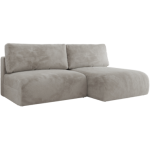 Narożnik VIVO L - strona prawa - jasnoszary, plusz