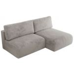 Narożnik VIVO L - strona prawa - jasnoszary, plusz