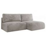 Narożnik VIVO L - strona prawa - jasnoszary, plusz