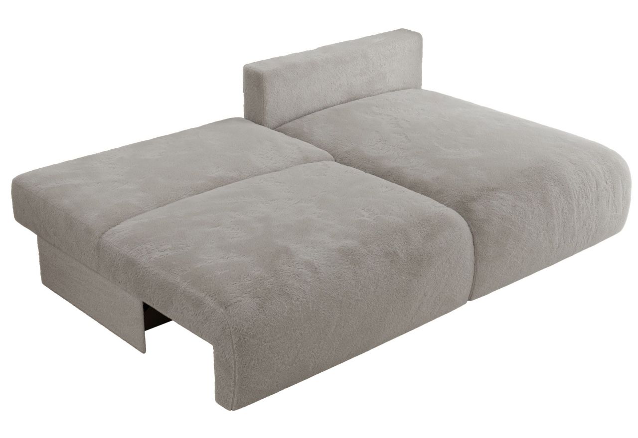 Narożnik VIVO L - strona prawa - jasnoszary, plusz