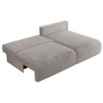 Narożnik VIVO L - strona prawa - jasnoszary, plusz