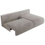 Narożnik VIVO L - strona prawa - jasnoszary, plusz