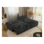 Narożnik VIVO L - strona prawa - ciemnoszary, plusz