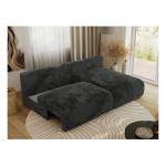 Narożnik VIVO L - strona prawa - ciemnoszary, plusz