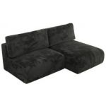 Narożnik VIVO L - strona prawa - ciemnoszary, plusz