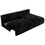 Narożnik VIVO L - strona prawa - czarny, plusz