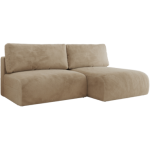 Narożnik VIVO L - strona prawa - beżowy, plusz