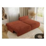 Narożnik VIVO L - strona prawa - pomarańczowy, plusz