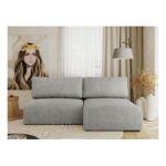 Narożnik VIVO L - strona prawa - jasnoszary, struktura