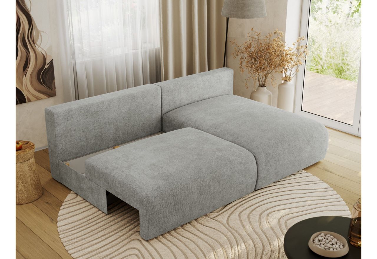 Narożnik VIVO L - strona prawa - jasnoszary, struktura