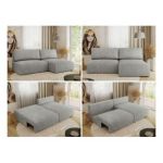 Narożnik VIVO L - strona prawa - jasnoszary, struktura