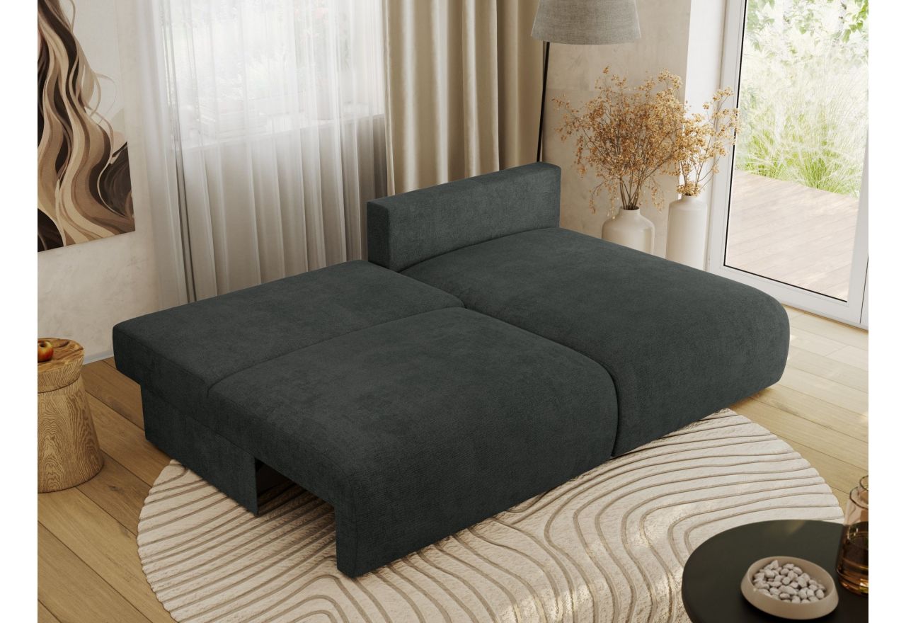 Narożnik VIVO L - strona prawa - ciemnoszary, struktura