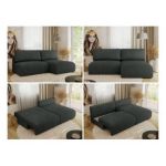 Narożnik VIVO L - strona prawa - ciemnoszary, struktura