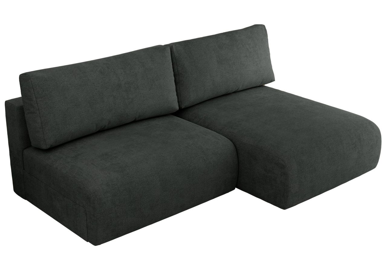 Narożnik VIVO L - strona prawa - ciemnoszary, struktura