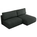 Narożnik VIVO L - strona prawa - ciemnoszary, struktura