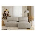 Narożnik VIVO L - strona prawa - beżowy, struktura