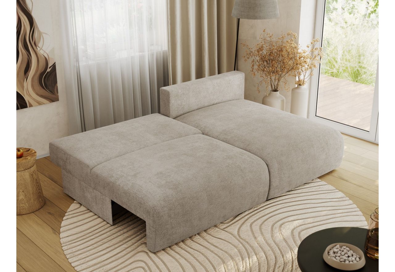 Narożnik VIVO L - strona prawa - beżowy, struktura