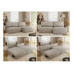 Narożnik VIVO L - strona prawa - beżowy, struktura