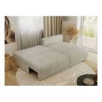 Narożnik VIVO L - strona prawa - beżowy, welvet