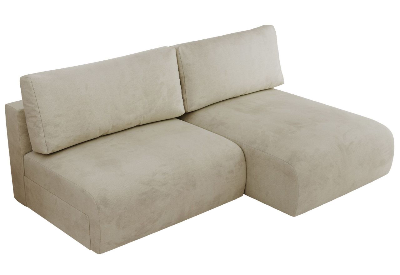 Narożnik VIVO L - strona prawa - beżowy, welvet