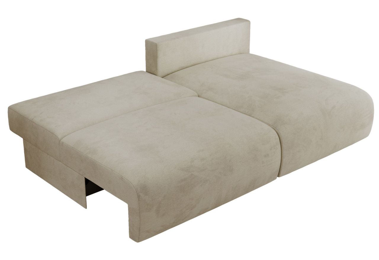 Narożnik VIVO L - strona prawa - beżowy, welvet