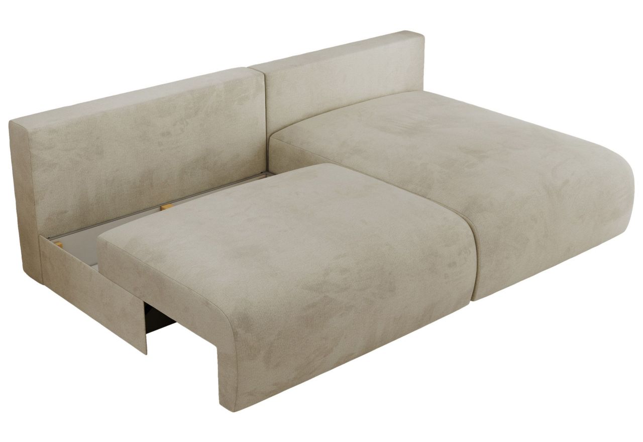 Narożnik VIVO L - strona prawa - beżowy, welvet