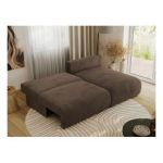 Narożnik VIVO L - strona prawa - brązowy, welvet