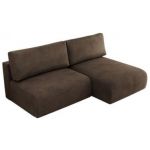 Narożnik VIVO L - strona prawa - brązowy, welvet