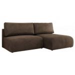 Narożnik VIVO L - strona prawa - brązowy, welvet