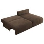 Narożnik VIVO L - strona prawa - brązowy, welvet