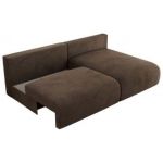 Narożnik VIVO L - strona prawa - brązowy, welvet