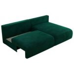 Narożnik VIVO L - strona prawa - ciemnozielony, welvet