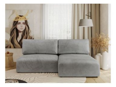 Narożnik VIVO L - strona prawa - jasnoszary, welvet