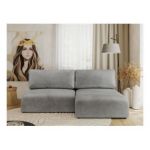 Narożnik VIVO L - strona prawa - jasnoszary, welvet