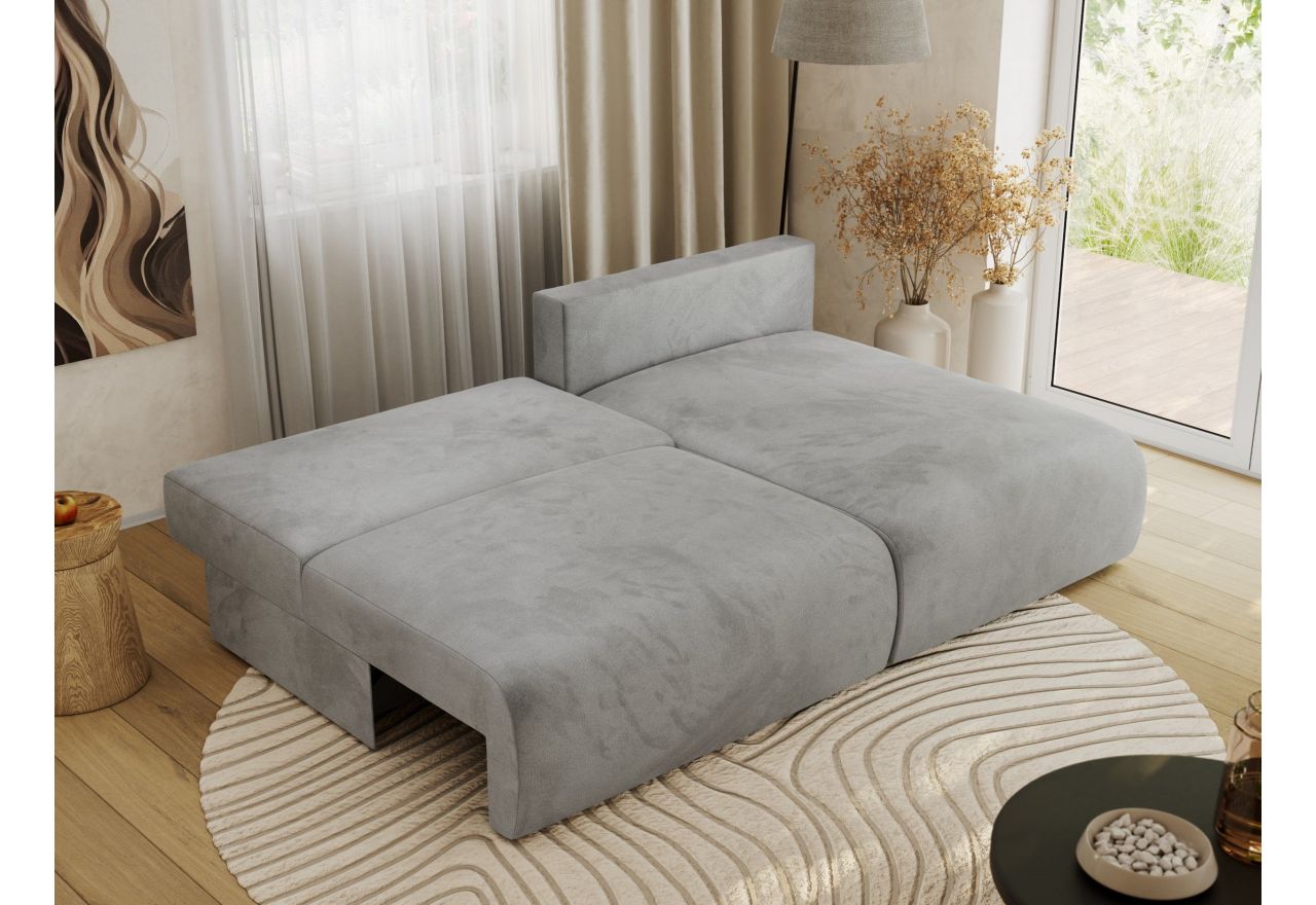 Narożnik VIVO L - strona prawa - jasnoszary, welvet