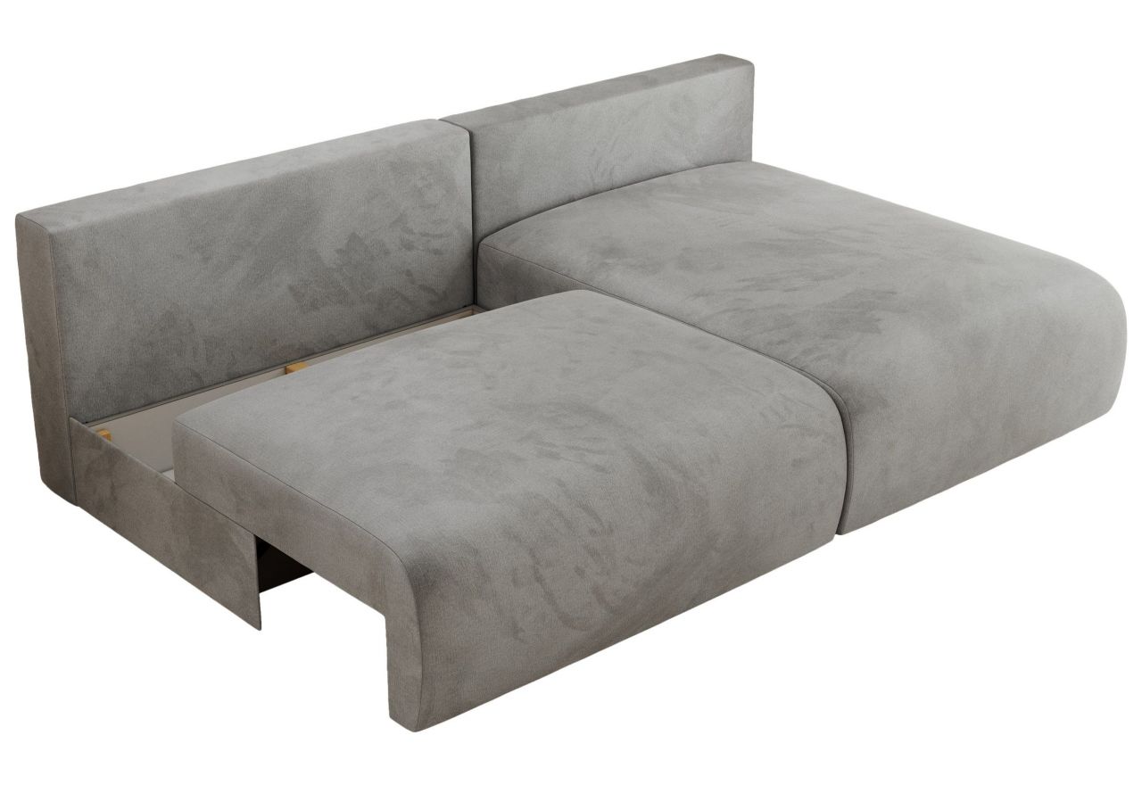 Narożnik VIVO L - strona prawa - jasnoszary, welvet