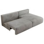 Narożnik VIVO L - strona prawa - jasnoszary, welvet