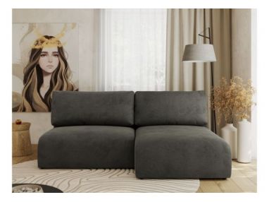 Narożnik VIVO L - strona prawa - ciemnoszary, welvet